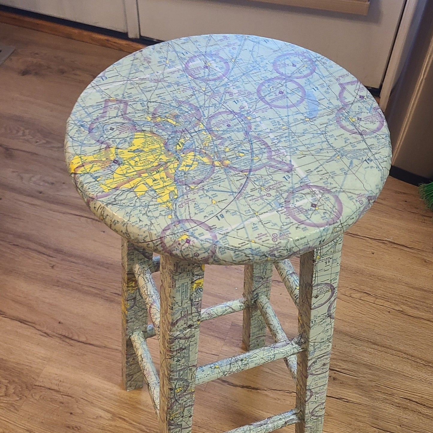 Custom Pilot 29" Wooden Bar Stool